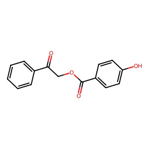 2-Oxo-2-phenylethyl 4-hydroxybenzoate structure