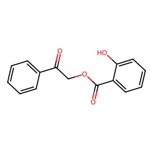 Benzoic acid, 2-hydroxy-, 2-oxo-2-phenylethyl ester structure