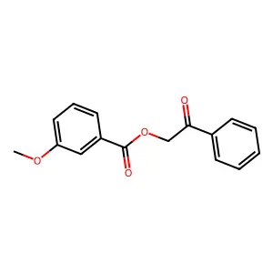 2-Oxo-2-phenylethyl 3-methoxybenzoate structure