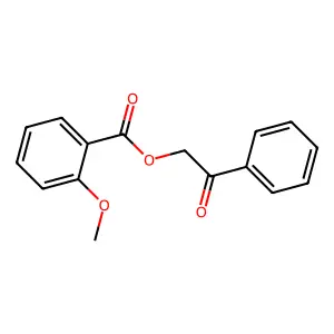2-Methoxybenzoic acid phenacyl ester structure