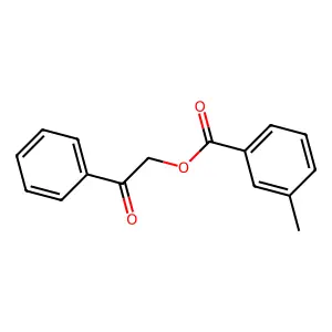 2-Oxo-2-phenylethyl 3-methylbenzoate structure