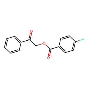 2-Oxo-2-phenylethyl 4-fluorobenzoate structure