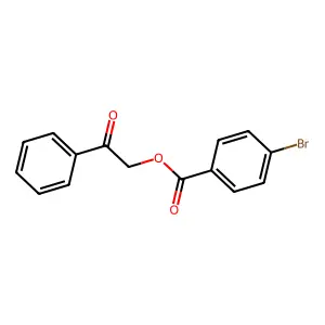 2-Oxo-2-phenylethyl 4-bromobenzoate structure