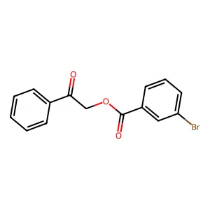 Phenacyl 3-bromobenzoate structure