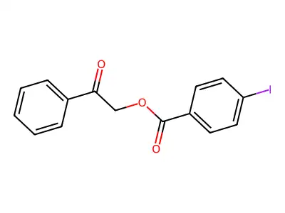 phenacyl 4-iodobenzoate structure