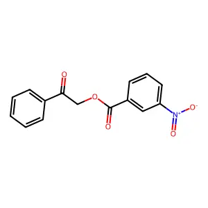 2-Oxo-2-phenylethyl 3-nitrobenzoate structure