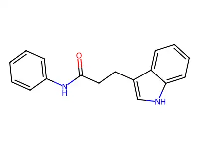 3-(1H-indol-3-yl)-N-phenylpropanamide structure