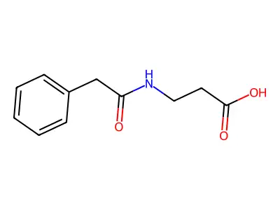 3-(2-Phenylacetamido)propanoic acid structure