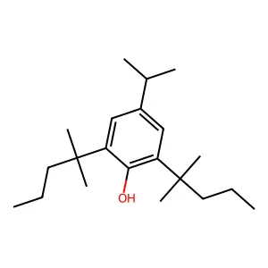 2,6-Bis(2-methylpentan-2-yl)-4-propan-2-ylphenol structure