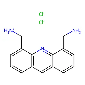 Acridine, 4,5-bis(aminomethyl)-, dihydrochloride structure