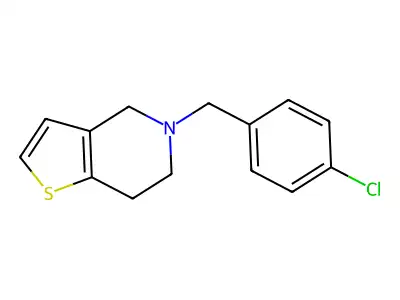 Ticlopidine p-chloro isomer structure