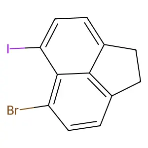 Acenaphthylene, 5-bromo-1,2-dihydro-6-iodo- structure