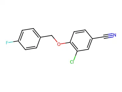 3-Chloro-4-[(4-fluorophenyl)methoxy]benzonitrile structure
