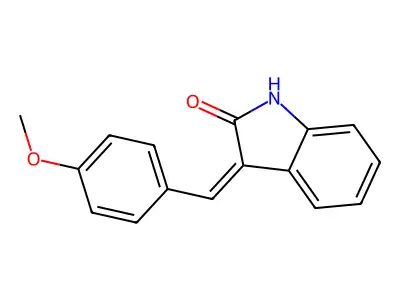 3-(4-Methoxybenzylidene)-2-indolinone structure
