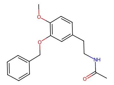 N-[2-(4-methoxy-3-phenylmethoxyphenyl)ethyl]acetamide structure