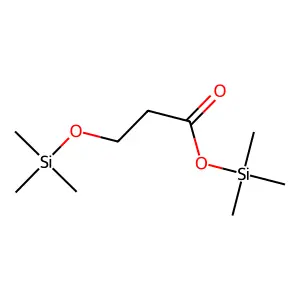 Propanoic acid, 3-[(trimethylsilyl)oxy]-, trimethylsilyl ester structure