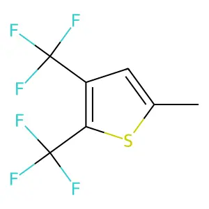 5-Methyl-2,3-bis(trifluoromethyl)thiophene structure