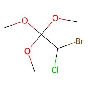 2-Bromo-2-chloro-1,1,1-trimethoxyethane structure