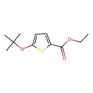 Ethyl 5-(1,1-dimethylethoxy)-2-thiophenecarboxylate structure