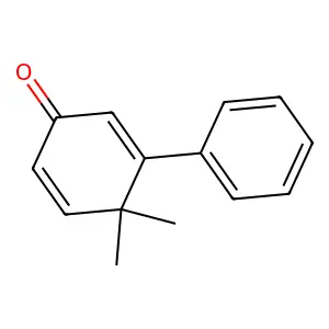 4,4-Dimethyl-3-phenyl-2,5-cyclohexadien-1-one structure