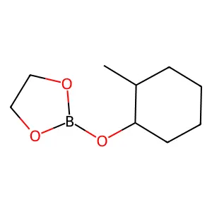 2-[(2-Methylcyclohexyl)oxy]-1,3,2-dioxaborolane structure