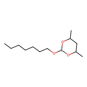 2-(Heptyloxy)-4,6-dimethyl-1,3,2-dioxaborinane structure