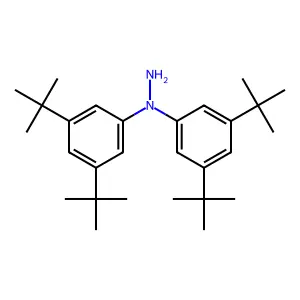 Hydrazine, 1,1-bis[3,5-bis(1,1-dimethylethyl)phenyl]- structure
