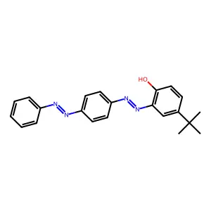 4-(1,1-Dimethylethyl)-2-[2-[4-(2-phenyldiazenyl)phenyl]diazenyl]phenol structure