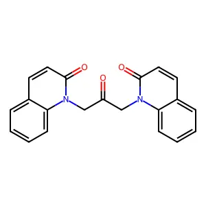 2(1H)-Quinolinone, 1,1'-(2-oxo-1,3-propanediyl)bis- structure