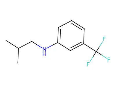 Isobutyl-(3-trifluoromethyl-phenyl)-amine structure