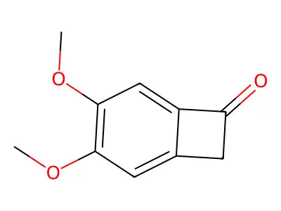 3,4-Dimethoxybicyclo[4.2.0]octa-1,3,5-trien-7-one structure
