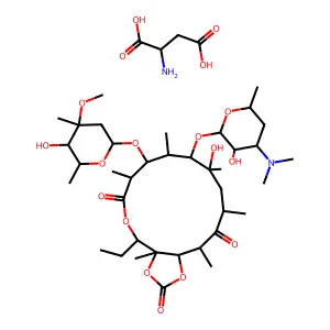 红霉素A环状碳酸酯L-天冬氨酸盐 structure