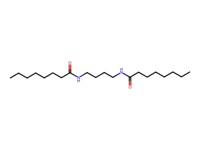 Octanamide, N,N'-1,4-butanediylbis- structure