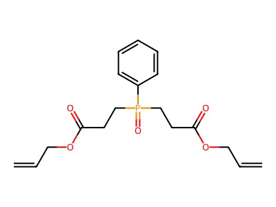 Prop-2-enyl 3-[(3-oxo-3-prop-2-enoxypropyl)-phenylphosphoryl]propanoate structure