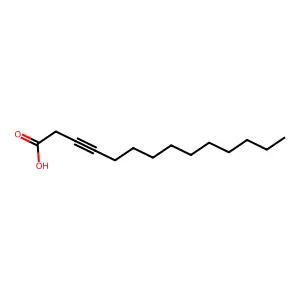 3-十四碳炔酸 structure