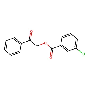 2-Oxo-2-phenylethyl 3-chlorobenzoate structure