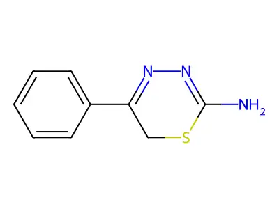 5-phenyl-6H-1,3,4-thiadiazin-2-amine structure