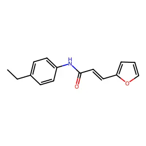 (2E)-N-(4-ethylphenyl)-3-(furan-2-yl)prop-2-enamide structure
