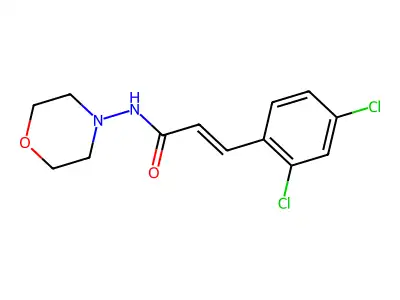 2-Propenamide, 3-(2,4-dichlorophenyl)-N-4-morpholinyl- structure