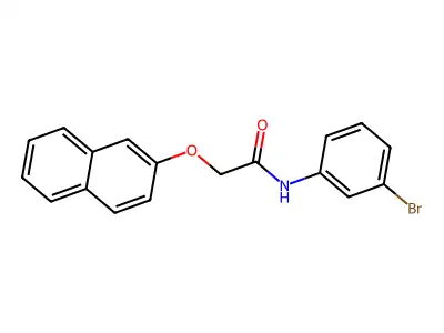N-(3-bromophenyl)-2-naphthalen-2-yloxyacetamide structure