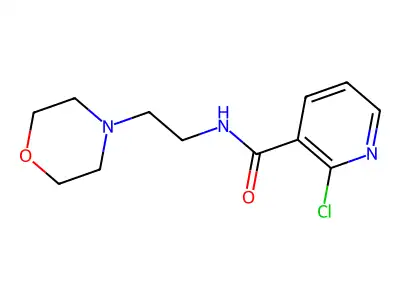 2-Chloro-N-(2-morpholinoethyl)nicotinamide structure