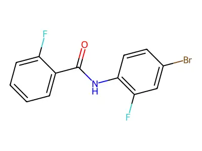 N-(4-bromo-2-fluorophenyl)-2-fluorobenzamide structure