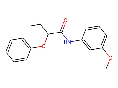 N-(3-methoxyphenyl)-2-phenoxybutanamide structure
