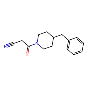 3-(4-Benzylpiperidin-1-yl)-3-oxopropanenitrile structure