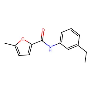N-(3-ethylphenyl)-5-methylfuran-2-carboxamide structure