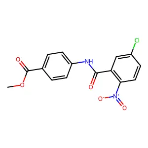 Methyl 4-({5-chloro-2-nitrobenzoyl}amino)benzoate structure