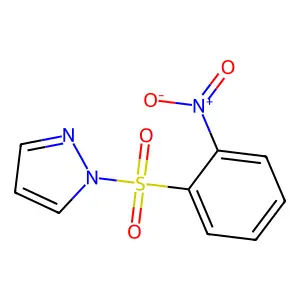 1-[(2-nitrophenyl)sulfonyl]-1H-pyrazole structure