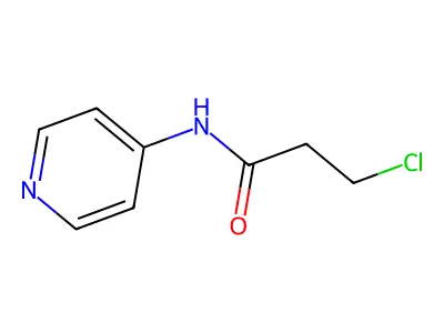 3-chloro-N-pyridin-4-ylpropanamide structure