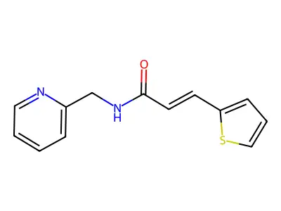 N-[(Pyridin-2-yl)methyl]-3-(thiophen-2-yl)prop-2-enamide structure
