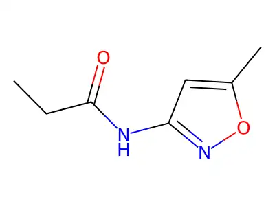 N-(5-Methyl-3-isoxazolyl)propanamide structure